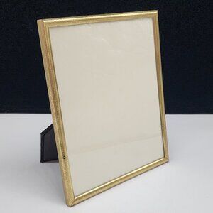 Elegant Gold Tone Metal Picture Frame With Black Velvet Back Easel Style 8x10 #2